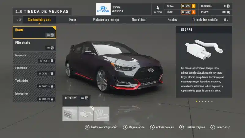 Mejoras de rendimiento del Hyundai Veloster N